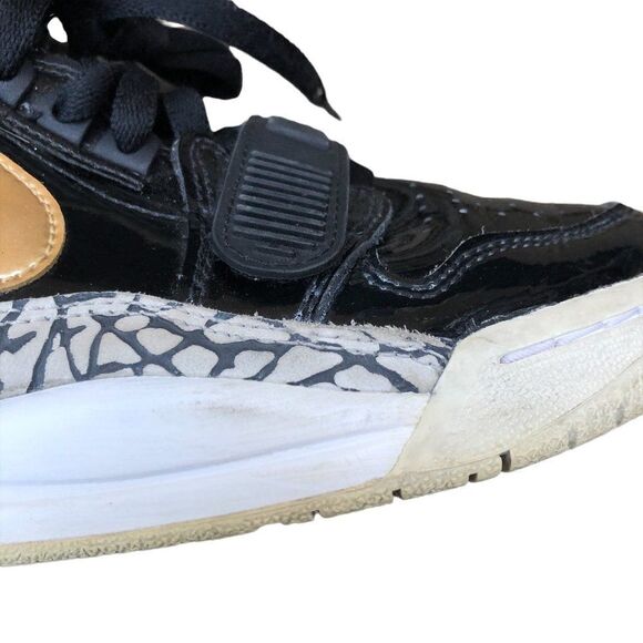 RARE 2018 Nike Air Jordan 1 Legacy 312 Black Golf Patent - Picture 12 of 16